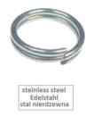 Zawleczka zabezpieczająca INOX, kółko do kluczy