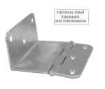 Zawias INOX A4, łamany, nierdzewny, kwasoodporny