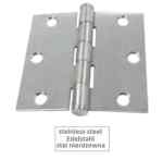 Zawias INOX, wersja cieżka, nierdzewny