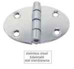 Zawias owalny, INOX, nierdzewny