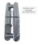 Krętlik do łańcucha kotwicznego, INOX A4, widełki-widełki, stal nierdzewna kwasoodporna