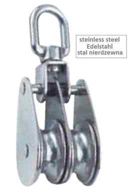 4071-8390 Bloczek do lin INOX podwójny z krętlikiem i przegubem 1.jpg