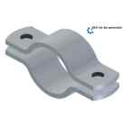 Obejma do rur DIN 3567 A, stal S235JR, ocynk ogniowy